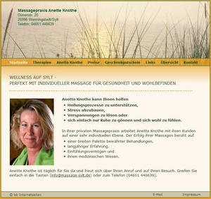 Massage Sylt Massagepraxis Anette Knothe Wenningstedt