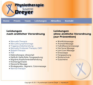 Massagenanwendungen in der Praxis für Physiotherapie in Neustrelitz