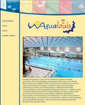 Saunalandschaft im Aqualouis in Saarlouis