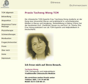 Traditionelle Chinesische Medizin Praxis Tancheng Wong TCM